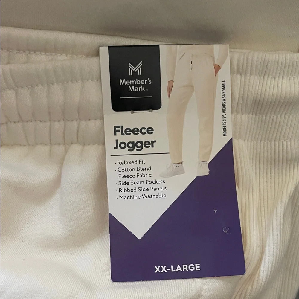 Women's Cream Joggers - Picture 2 of 5